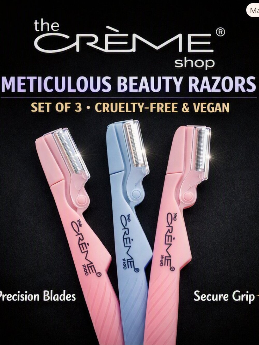 The Creme Shop Meticulous Beauty Razors 3Pk